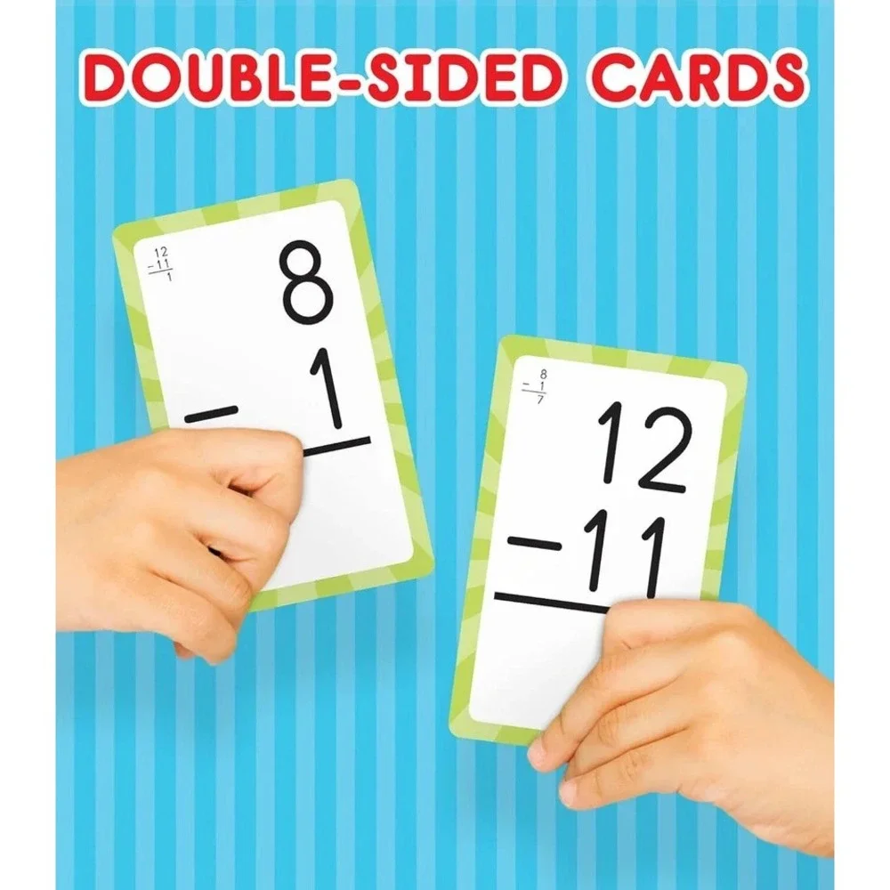 Carson Dellosa Math Flash Cards Set Addition Subtraction Multiplication Division